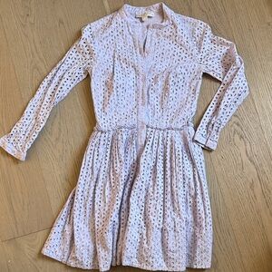 Lilac Micheal Kors Eyelet Dress